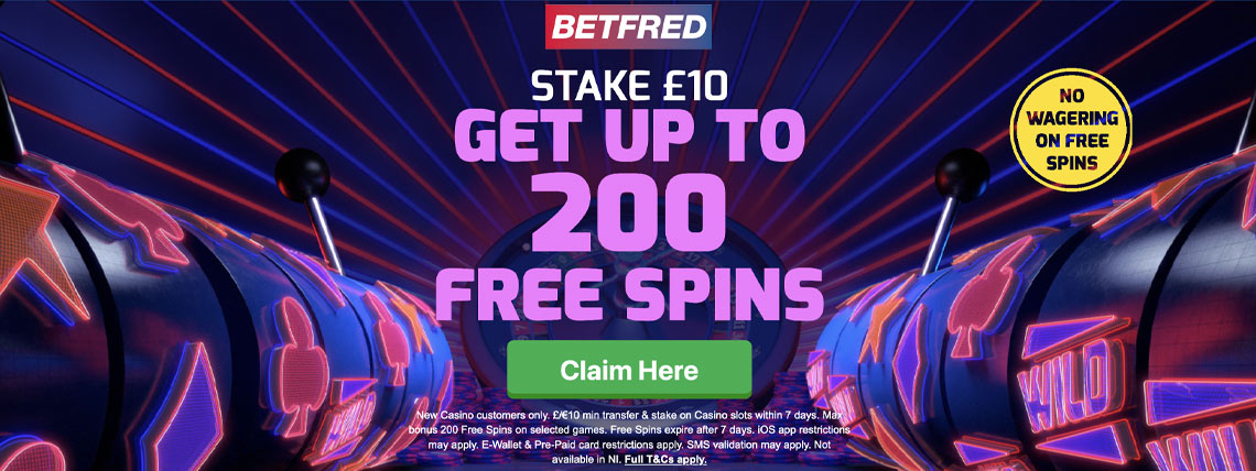 betfred 200 free spins