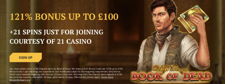 21PriveCasinoUK Welcome Bonus & Casino Review for UK Players